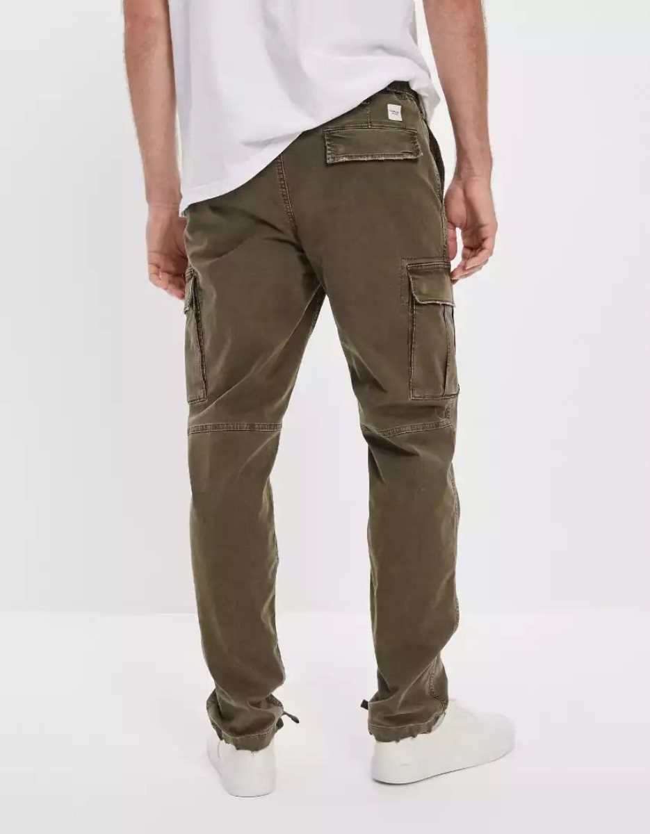 Pantalon American Eagle AE Flex Original Droit Lived-In Cargo Vert Olive Homme | WJG-38669453